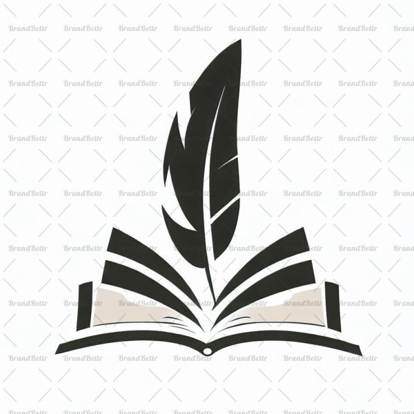 Offenes Buch und Feder